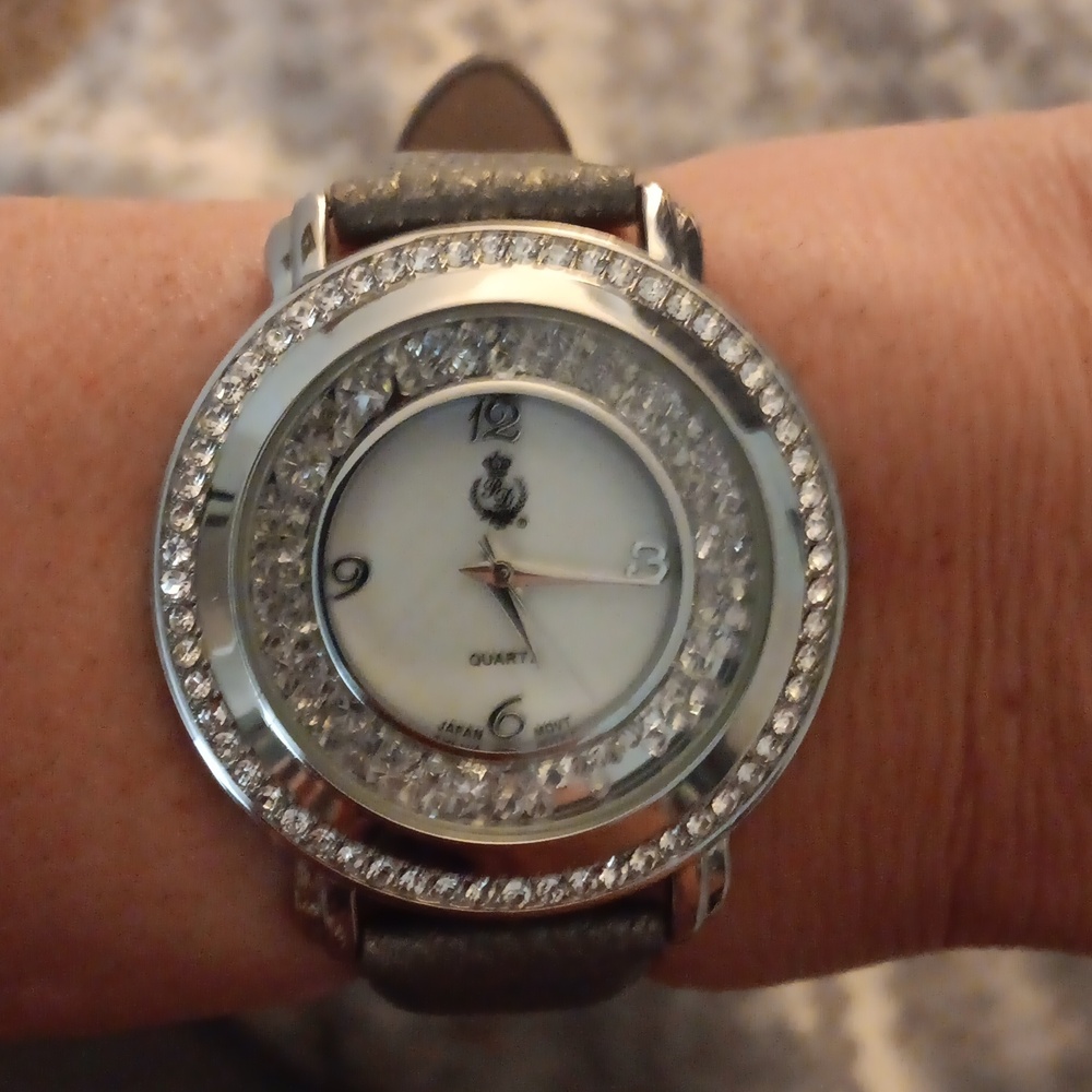 Premier Designs Stone and Leather Watch